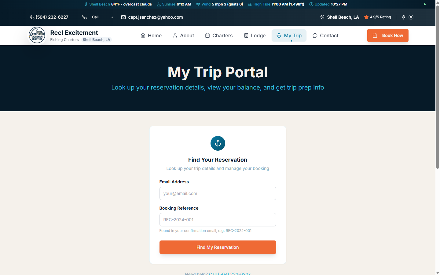 Guest trip portal on the GuideStack platform